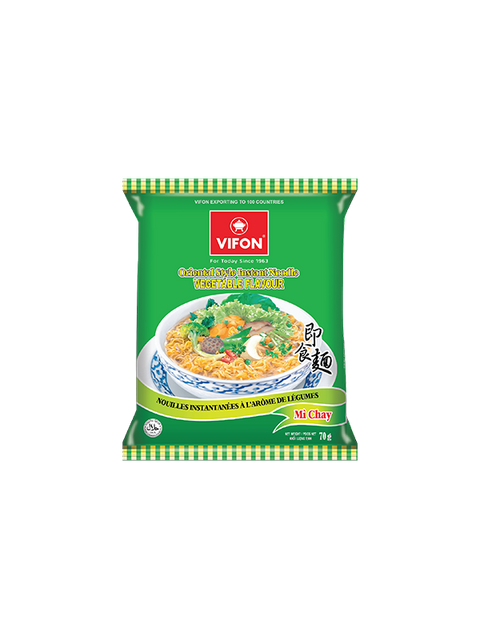 Vifon Oriental Style Instant Noodle Vegetable Flavour (70g, 30 bags/case)