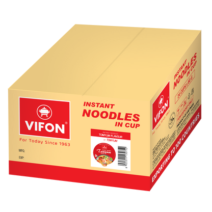 Mì VIFON Ăn Liền Ly Hương Vị Tom Yum Thái (60g, 24 ly/thùng)