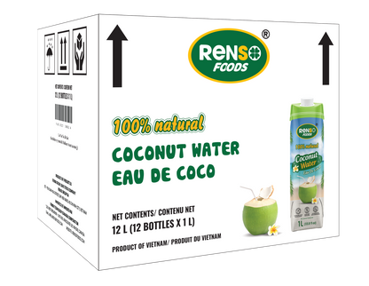Nước Dừa Tự Nhiên 100% RENSO (1L, 12 Chai/thùng)