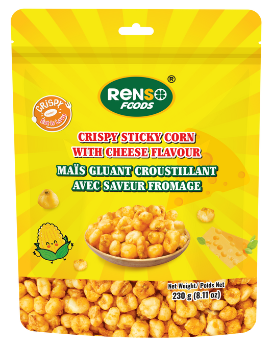 Bắp Sấy Giòn Sốt Phô Mai RENSOn (230g, 18 gói/thùng)