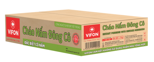 VIFON 香菇速食粥 (70克, 50袋/箱)