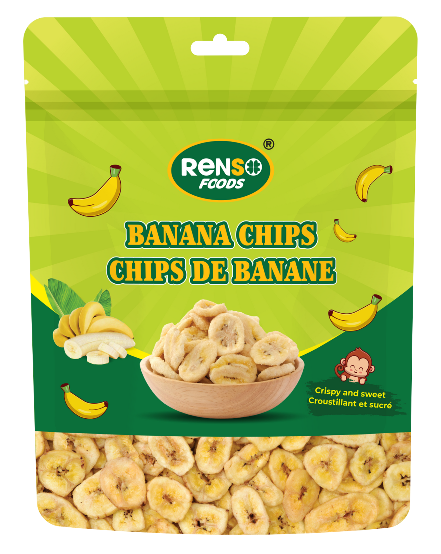 Snack Chuối RENSÔ (100g, 24 gói/thùng)