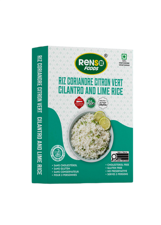 Cơm Renso Microrice vị Ngò rí & Chanh (250g, 24 hộp/thùng)