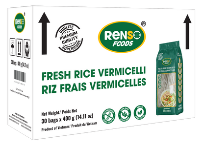Bún Tươi Cao Cấp RENSÕ (400g, 30 gói/thùng)