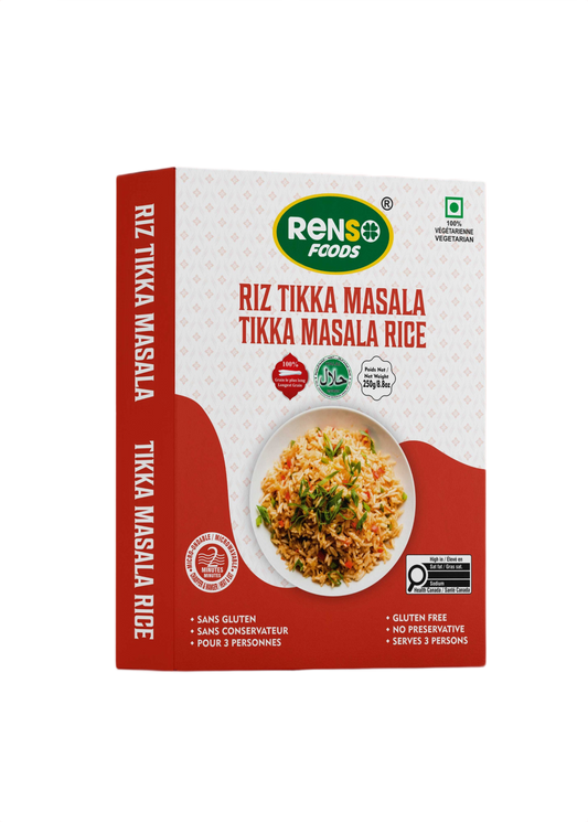 Cơm Renso Microrice Tikka Masala (250g, 24 hộp/thùng)