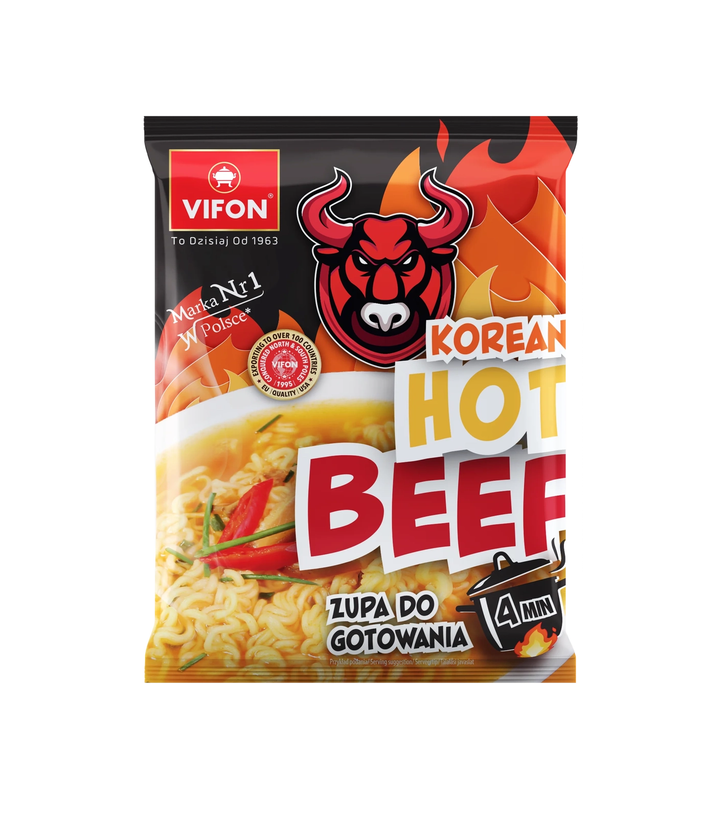 VIFON 韩式辣牛肉 (105克, 20袋/箱)