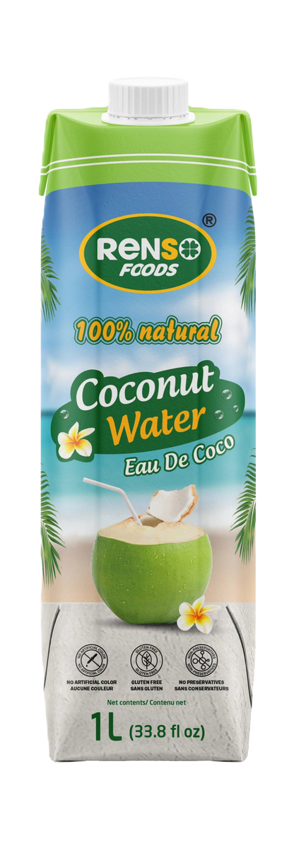 Nước Dừa Tự Nhiên 100% RENSO (1L, 12 Chai/thùng)