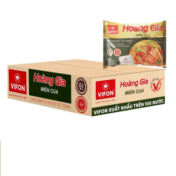 Miến cua Hoàng Gia VIFON (105g/gói, 18 gói/thùng)